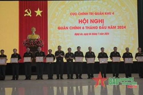 Cục Chính trị Quân khu 4 tổ chức Hội nghị Quân chính 6 tháng đầu năm 2024