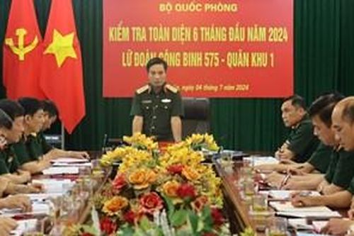 Bộ Quốc phòng kiểm tra toàn diện Lữ đoàn Công binh 575