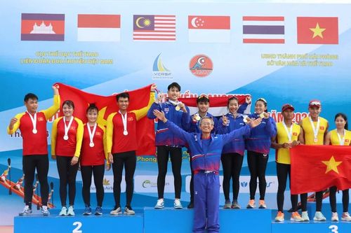 Việt Nam áp đảo về số huy chương ở giải Đua thuyền Rowing, Canoeing