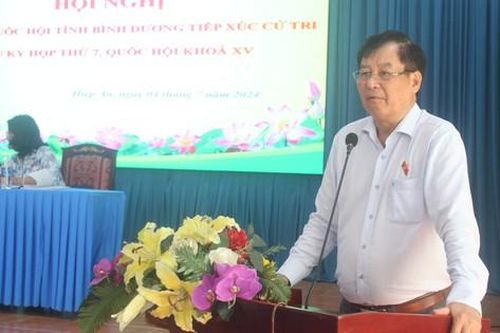 Đoàn ĐBQH tỉnh Bình Dương ghi nhận ý kiến đóng góp của cử tri