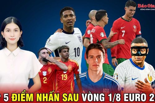 Tốp 5 điểm nhấn sau vòng 1/8 Euro 2024