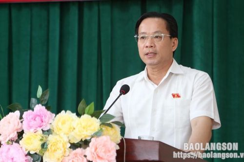 Đoàn đại biểu Quốc hội tỉnh tiếp xúc cử tri tại huyện Bắc Sơn, Hữu Lũng và Bình Gia