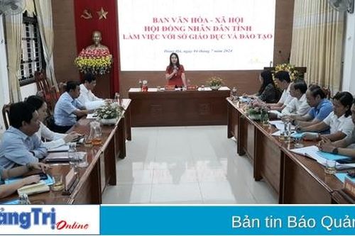 Thẩm tra các nội dung về giáo dục và đào tạo trình kỳ họp thứ 26, HĐND tỉnh khóa VIII