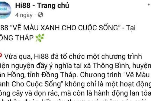 Đồng Tháp: Xôn xao vụ trang web tổ chức cá độ làm từ thiện