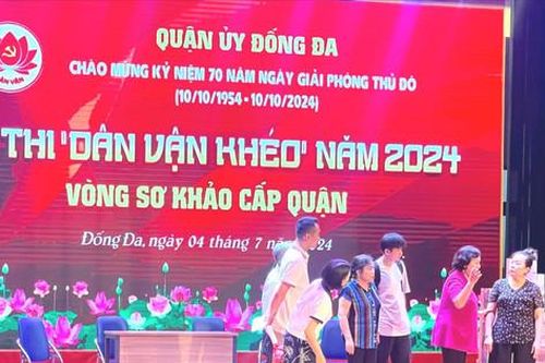 22 đội tham dự hội thi 'Dân vận khéo' quận Đống Đa