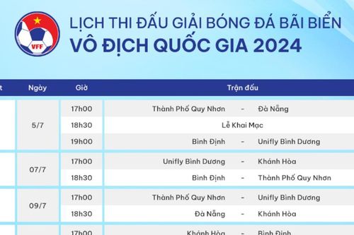 Khởi tranh Giải Bóng đá Bãi biển vô địch quốc gia 2024