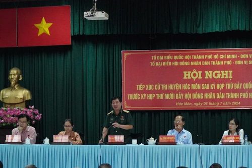 Cử tri Hóc Môn kiến nghị đẩy nhanh tiến độ các dự án giao thông