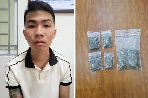Bắt nam thanh niên bán ma túy dưới dạng thảo mộc khô
