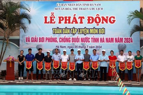 Hà Nam: Phát động toàn dân tập luyện môn bơi phòng, chống đuối nước