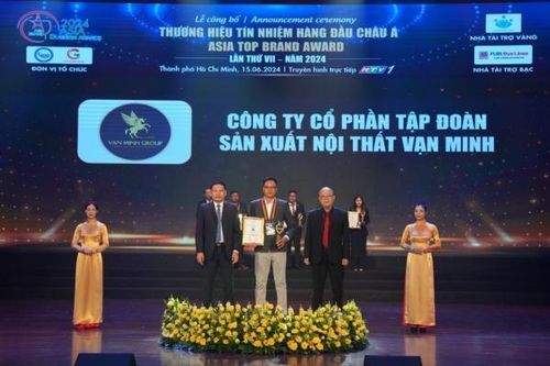 Vạn Minh Group tự hào đạt danh hiệu 'Top 10 thương hiệu tín nhiệm hàng đầu châu Á'