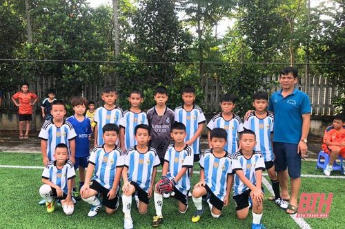 'Tân binh' U10 Vĩnh Lộc 1 quyết tâm chơi hết mình tại Giải Bóng đá Nhi đồng Cúp Báo Thanh Hóa lần thứ III - năm 2024