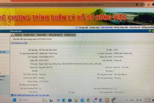 Đẩy mạnh việc xử lý văn bản, hồ sơ công việc, thủ tục hành chính trên môi trường điện tử