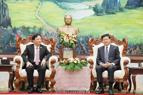 Lãnh đạo Đảng, Nhà nước và Quốc hội Lào đánh giá cao hợp tác giữa 2 cơ quan lập pháp Việt Nam - Lào