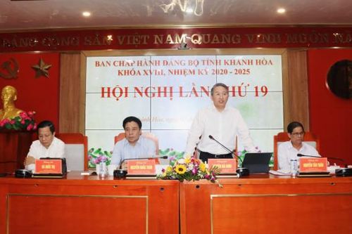 Hội nghị Tỉnh ủy Khánh Hòa lần thứ 19