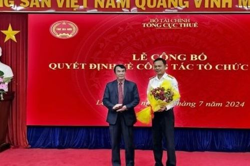 Ông Nguyễn Văn Tiến được bổ nhiệm làm Phó Cục trưởng Cục Thuế tỉnh Lâm Đồng