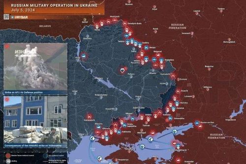 18 trạm tác chiến điện tử, 6 máy bay Su-27, 2 máy bay MiG-29 trúng hỏa lực