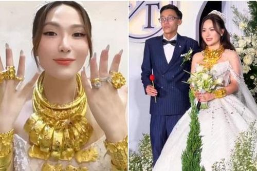 Cô dâu đeo vàng nặng trĩu, choáng ngợp hơn khi biết quà cưới từ bố mẹ hai bên