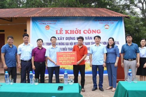 Khởi công xây dựng nhà văn hóa thôn tại Đình Lập