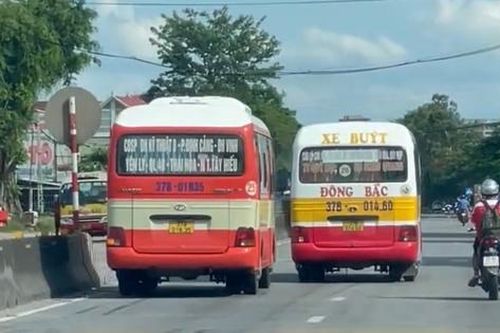 Tạm giữ hình sự 2 lái xe buýt rượt đuổi nhau trên quốc lộ 1