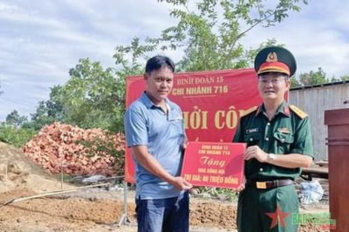 Chi nhánh 716: Khởi công xây dựng 7 ngôi nhà tặng các hộ gia đình công nhân, người lao động