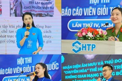 Báo cáo viên giỏi toàn quốc tranh tài về những vấn đề 'nóng' trên không gian mạng