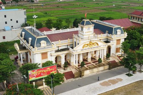 Nhà văn hóa xã ở Nam Định mang phong cách châu Âu