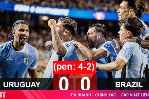 Uruguay đánh bại Brazil sau loạt luân lưu để vào bán kết Copa America 2024