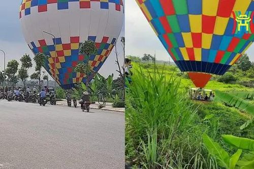 Khinh khí cầu gặp sự cố phải hạ khẩn xuống Tây Đằng