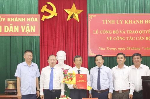 Khánh Hòa: Phó Chủ tịch Mặt trận tỉnh giữ chức vụ Phó ban Dân vận Tỉnh ủy