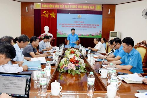 Hội thảo góp ý bản thảo cuốn sách 'Lịch sử phong trào công nhân, viên chức, lao động và hoạt động Công đoàn tỉnh Nghệ An, giai đoạn 2006 - 2023' (tập V)