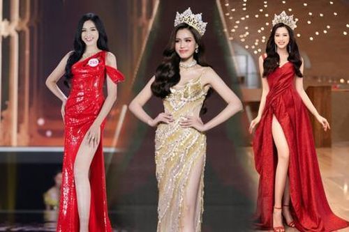 10 bộ váy dạ hội xẻ đùi giúp Hoa hậu Đỗ Thị Hà khoe đôi chân dài miên man