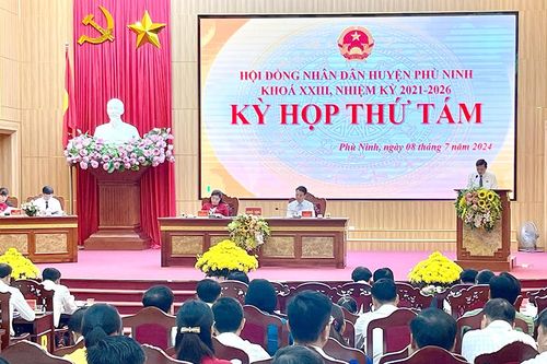 Kỳ họp thứ Tám, HĐND huyện Phù Ninh khóa XXIII, nhiệm kỳ 2021 - 2026