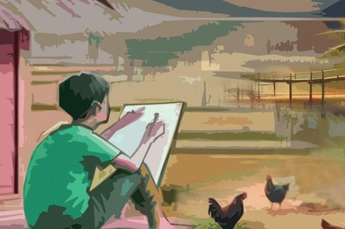 Nước chảy qua cầu