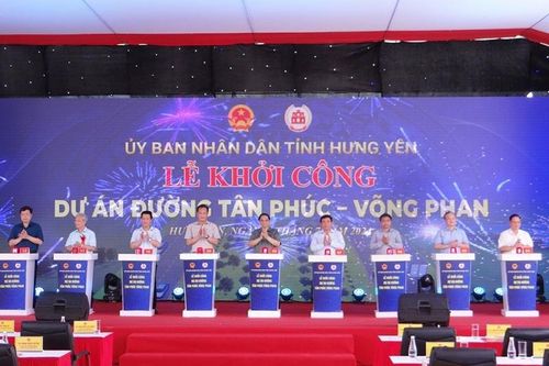 Hưng Yên: Khởi công đường Tân Phúc - Võng Phan gần 3.000 tỷ đồng