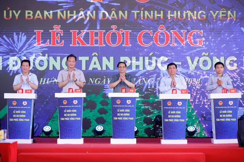 Thủ tướng dự lễ khởi công, khánh thành một số công trình trọng điểm ở Hưng Yên