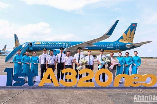 'Tân binh' Airbus A320 neo chính thức gia nhập đội bay Vietnam Airlines
