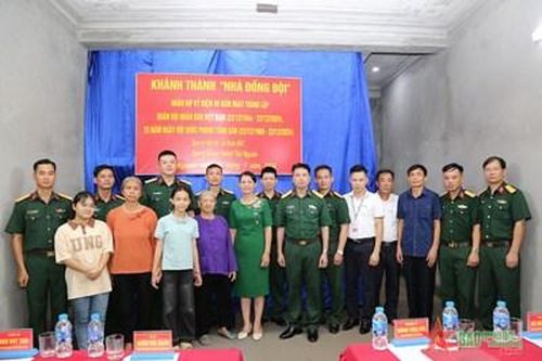 Lữ đoàn Thông tin 601 (Quân khu 1): Khánh thành, bàn giao 'Nhà đồng đội'