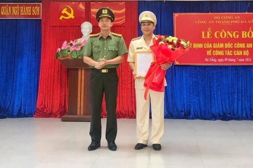 Bổ nhiệm Phó trưởng Công an quận Ngũ Hành Sơn
