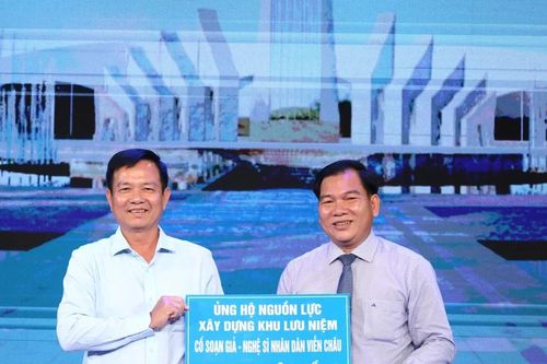 Chung tay đóng góp xây dựng khu lưu niệm cố soạn giả Viễn Châu