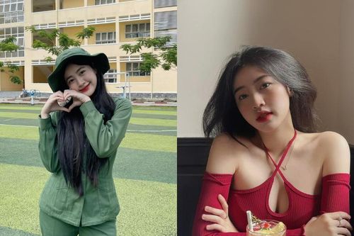 Hot girl đất võ khoe vẻ đẹp trong veo với màu áo quân sự