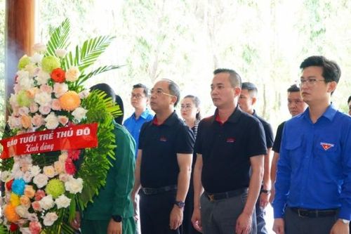 Báo Tuổi trẻ Thủ đô thực hiện nhiều hoạt động tri ân Anh hùng liệt sỹ tại các tỉnh miền Trung