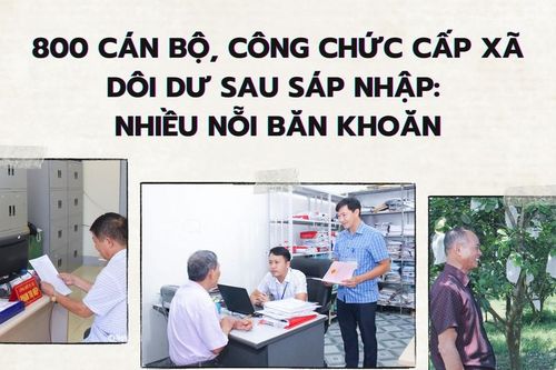 800 cán bộ, công chức cấp xã dôi dư sau sáp nhập: Nhiều nỗi băn khoăn