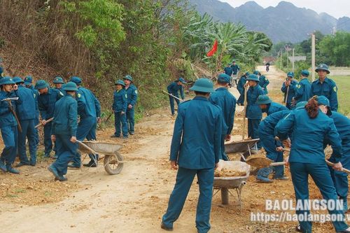 Lực lượng vũ trang huyện Hữu Lũng làm tốt công tác dân vận