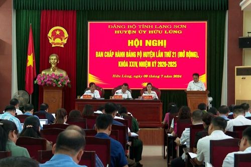 Hội nghị Ban Chấp hành Đảng bộ huyện Hữu Lũng lần thứ 21