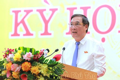 Phát biểu khai mạc Kỳ họp thứ Tám, HĐND tỉnh Khóa XIX của đồng chí Bùi Minh Châu - Ủy viên Ban Chấp hành Trung ương Đảng, Bí thư Tỉnh ủy, Chủ tịch HĐND tỉnh, Trưởng Đoàn ĐBQH tỉnh