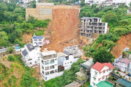 Lâm Đồng: Nhiều điểm có nguy cơ sạt trượt, nghiêng lún trong mùa mưa