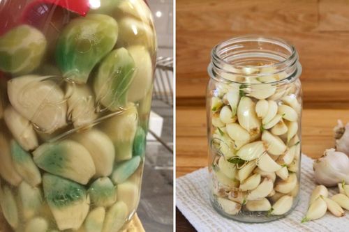 Vì sao tỏi ngâm giấm chuyển màu xanh?