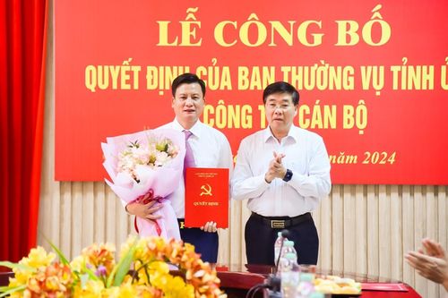 Bổ nhiệm Phó Giám đốc Công an tỉnh Nghệ An giữ chức Phó Ban Nội chính Tỉnh ủy