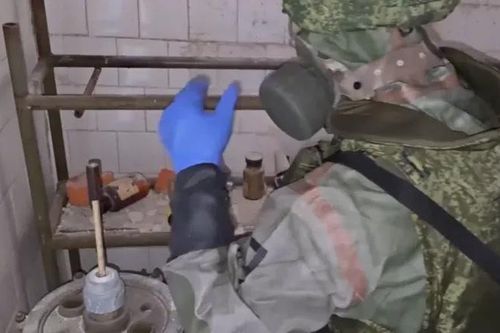 Video chứng minh chế tạo vũ khí hóa học ở thị trấn Avdeevka
