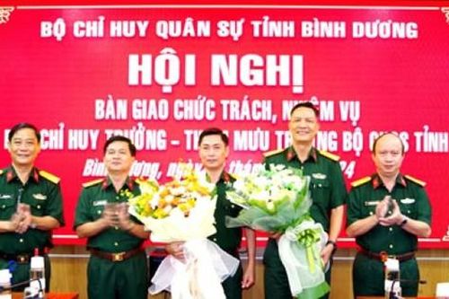 Công bố quyết định của Bộ Quốc phòng về công tác nhân sự tại Bình Dương